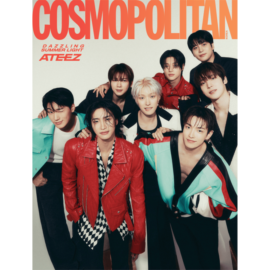 COSMOPOLITAN Magazine 2024.07 Type A Cover ATEEZ Content ATEEZ, Kim Hye yoon , STAYC