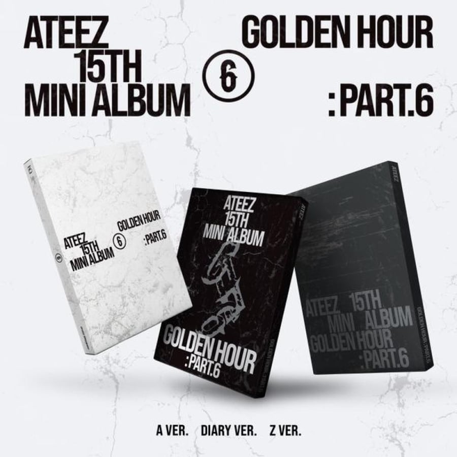 ATEEZ - 15th Mini Album GOLDEN HOUR : Part.6 (A Ver + DIARY Ver + Z Ver)