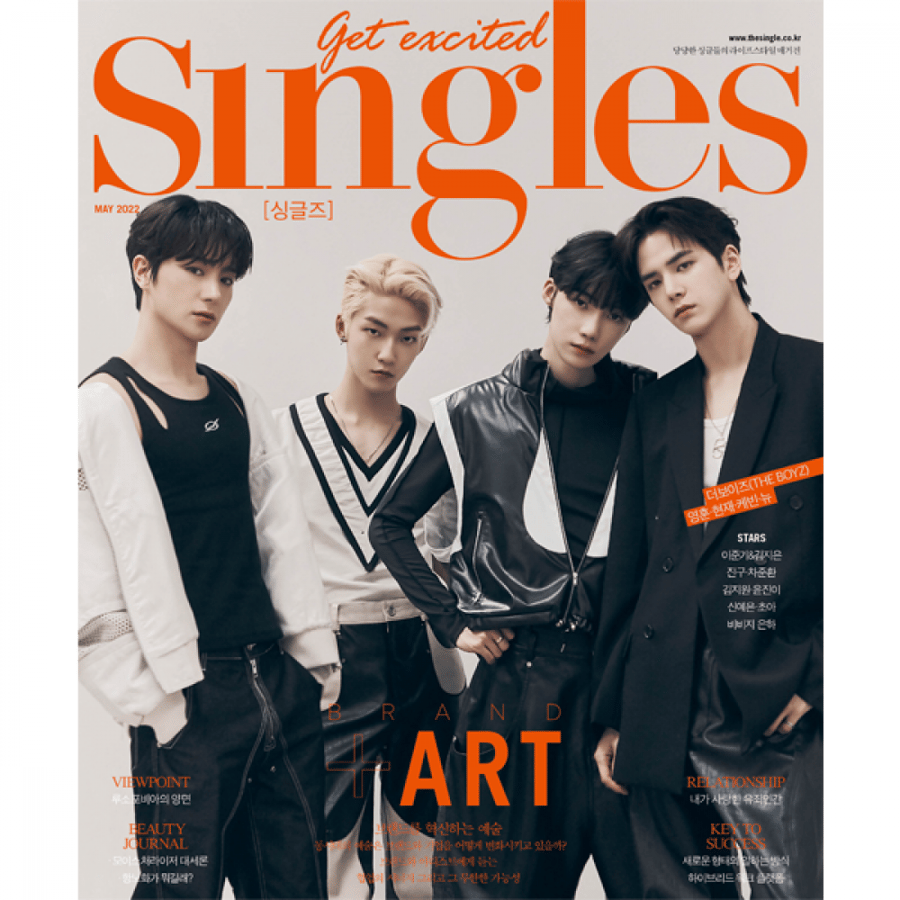 Singles 2022 MAGAZINE Cover THE BOYZ YOUNGHOON, KEVIN, NEW, HYUNJAE