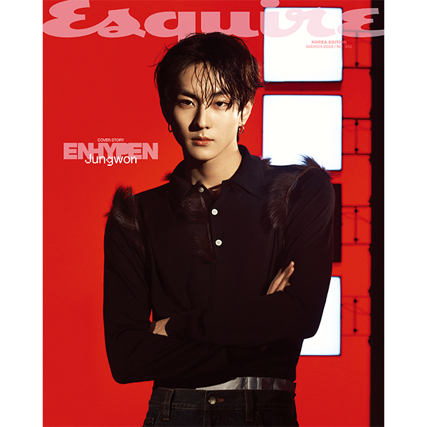 ESQUIRE MAGAZINE 2024.03 TYPE B Cover JUNGWON Content ENHYPEN