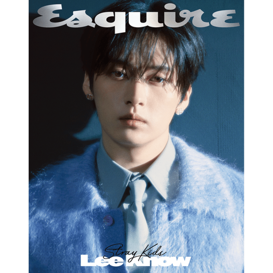ESQUIRE Magazine 2025.08 Type B Cover Stray Kids LEE KNOW Content Stray Kids LEE KNOW, Lee Jin Uk & Jung Chaeyeon