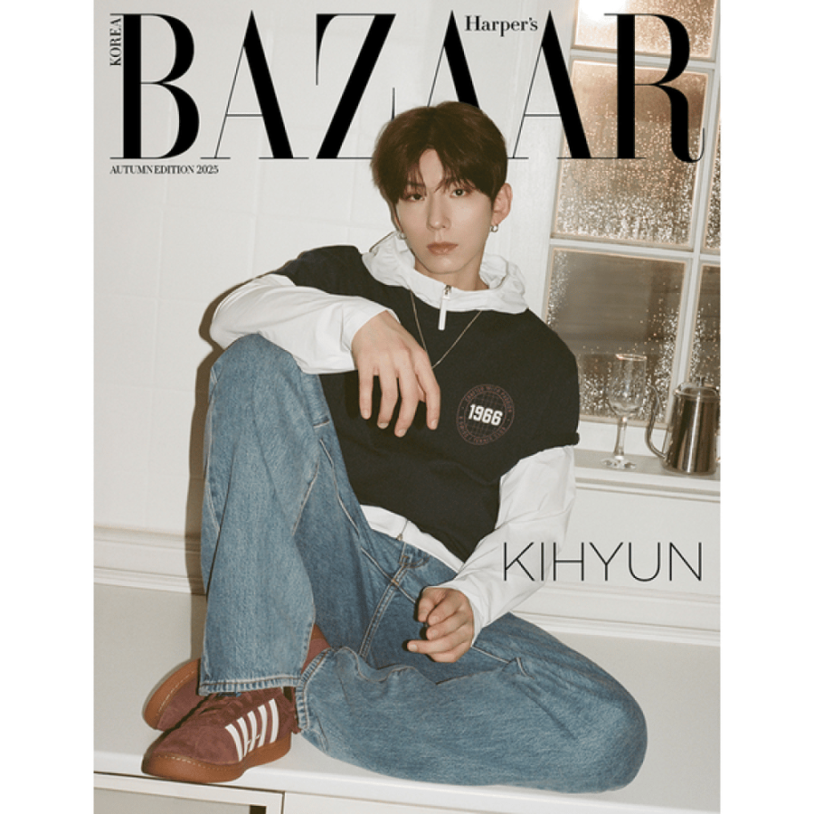 HARPER'S BAZAAR Magazine 2025 Autumn Edition Type C Cover MONSTA X KIHYUN Content MONSTA X