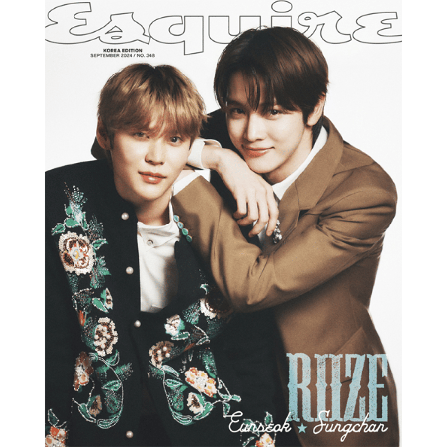 ESQUIRE Magazine 2024.09 Type D Cover RIIZE EUNSEOK & SUNGCHAN Content RIIZE EUNSEOK & SUNGCHAN