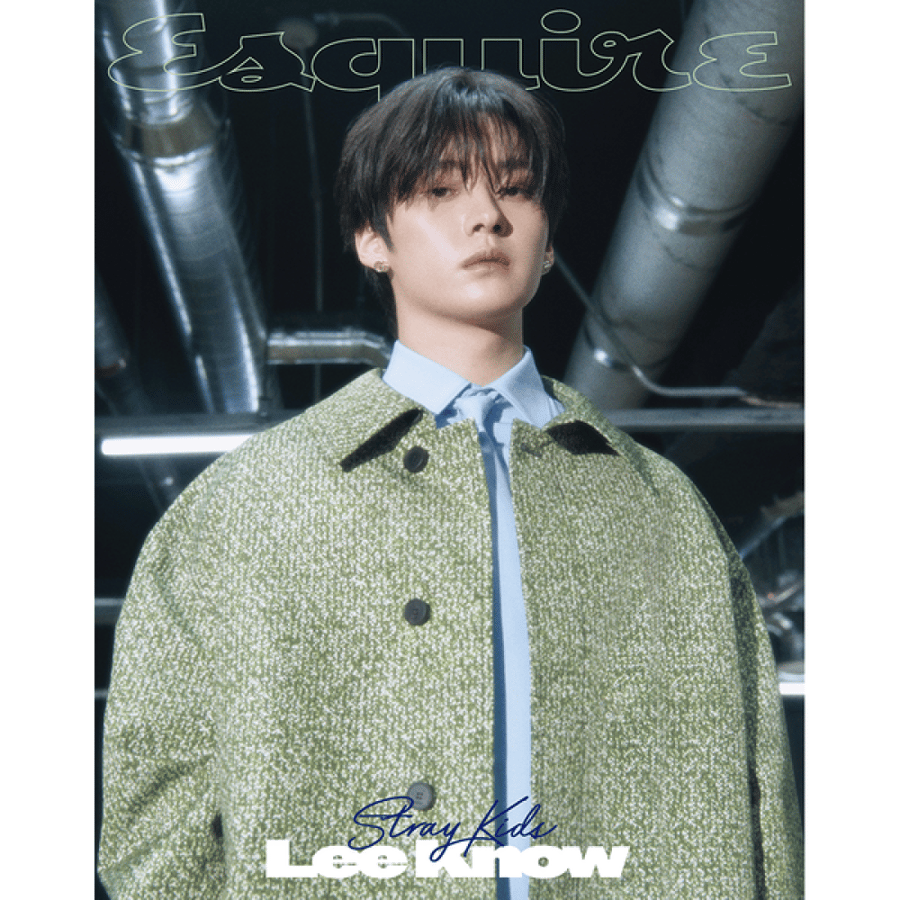 ESQUIRE Magazine 2025.08 Type C Cover Stray Kids LEE KNOW Content Stray Kids LEE KNOW, Lee Jin Uk & Jung Chaeyeon