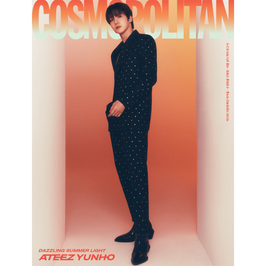 COSMOPOLITAN Magazine 2024.07 Type C Cover YUNHO Content ATEEZ, Kim Hye yoon , STAYC