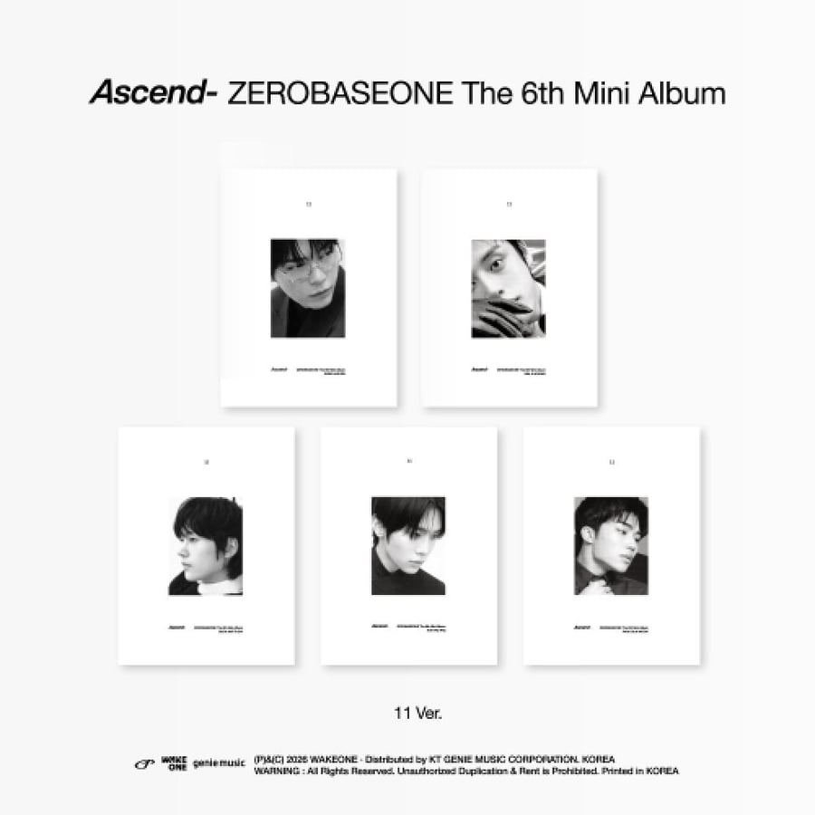 ZEROBASEONE The 6th Mini Album Ascend- (11 Ver) (Random Ver)