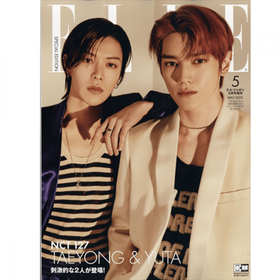 ELLE 2022 MAGAZINE Japanese Ver Cover & Content NCT TAEYONG & YUTA