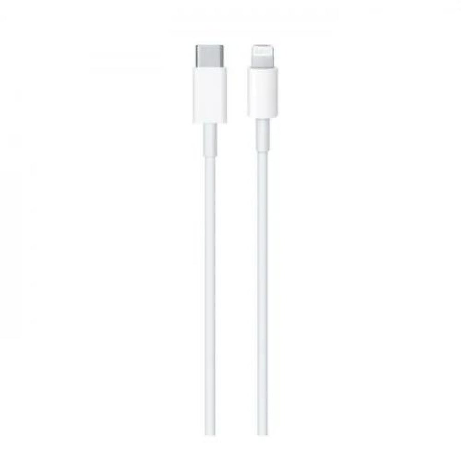 كيبل تايب سي ايفون من ابل , 1 متر , جلد ، أبيض Cable iPhone USB-C to Lightning| 1M ا