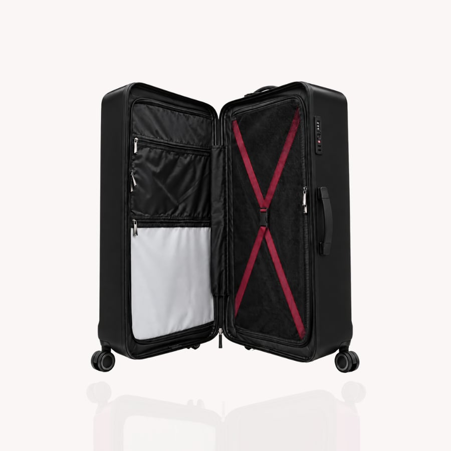 FLIEGER Black 3-Piece Travel Luggage Set Model FL-1656
