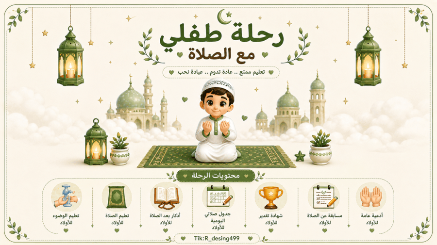 رحلة طفلي مع الصلاة