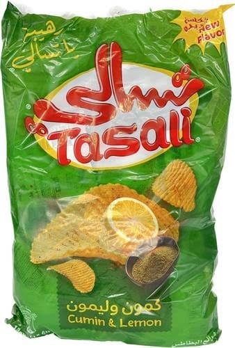 بطاطس تسالي حجم عائلي 21 حبة ( كمون وليمون )