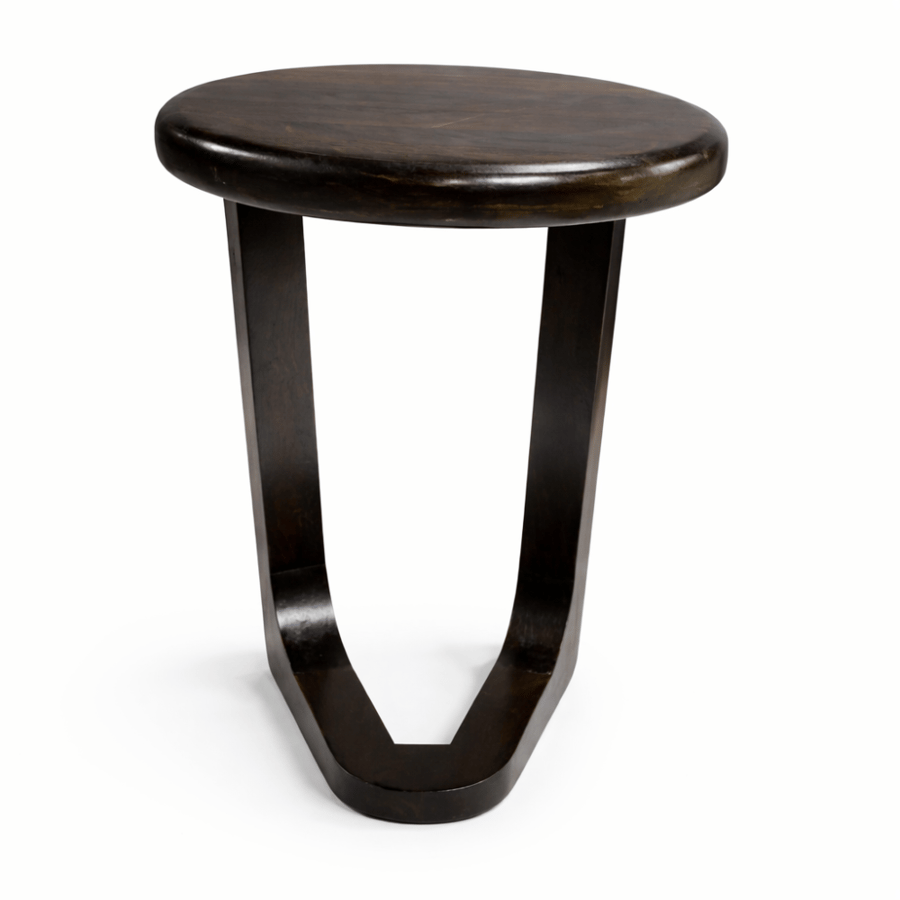 Wooden side table with modern elegant design