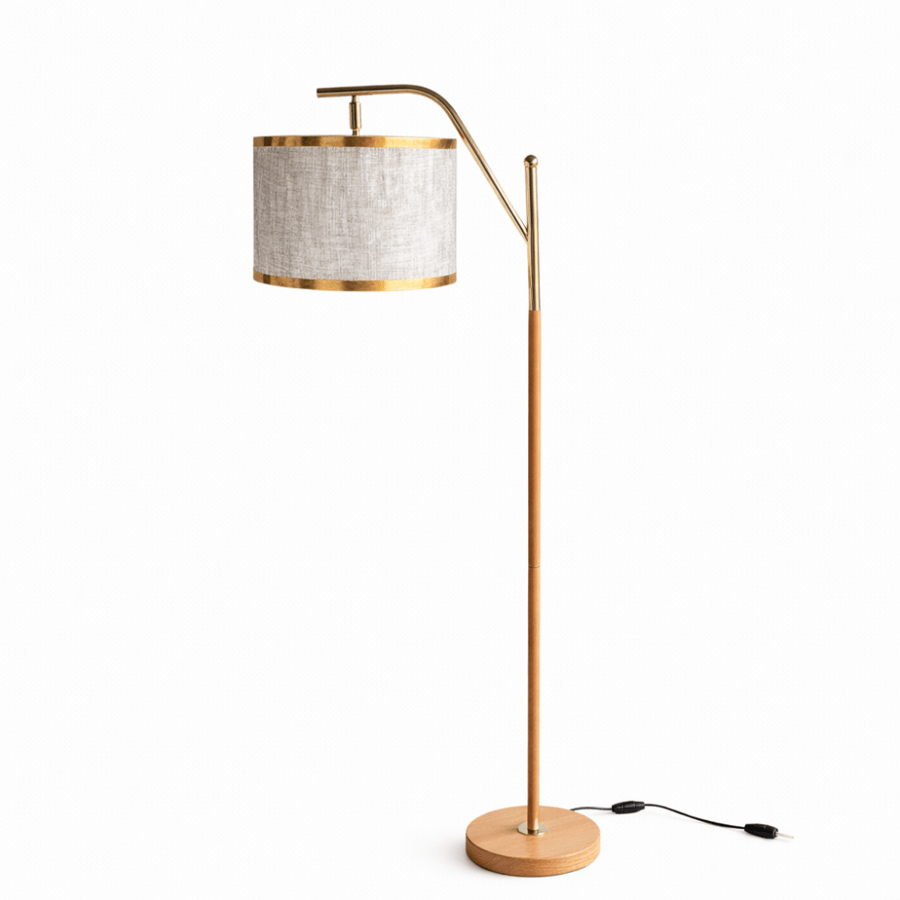 A tilted column lamp