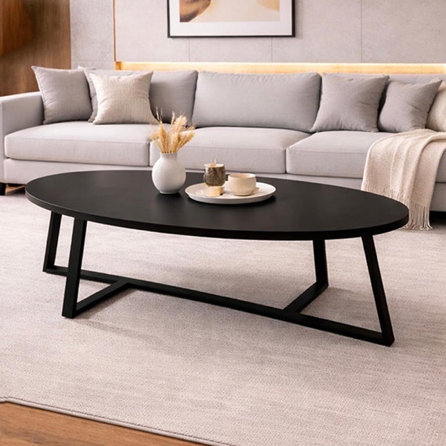 Oval service table