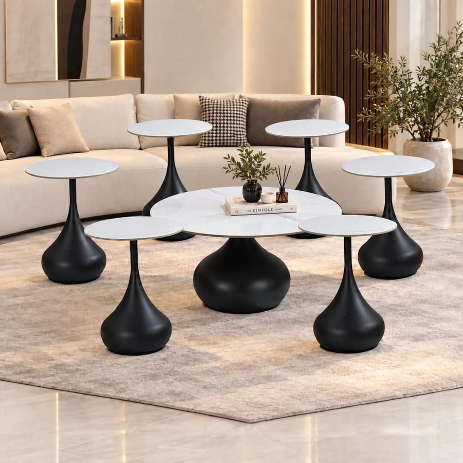 طقم شاي سيراميك 1+6