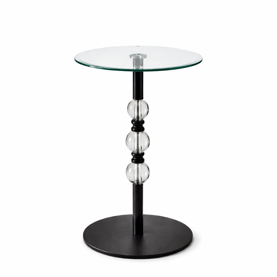 A luxurious modern design glass side table