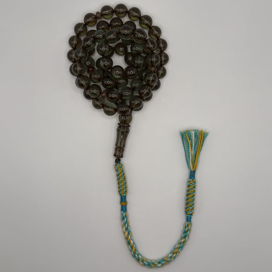 سبحة زعفران عشبي ( دائري )