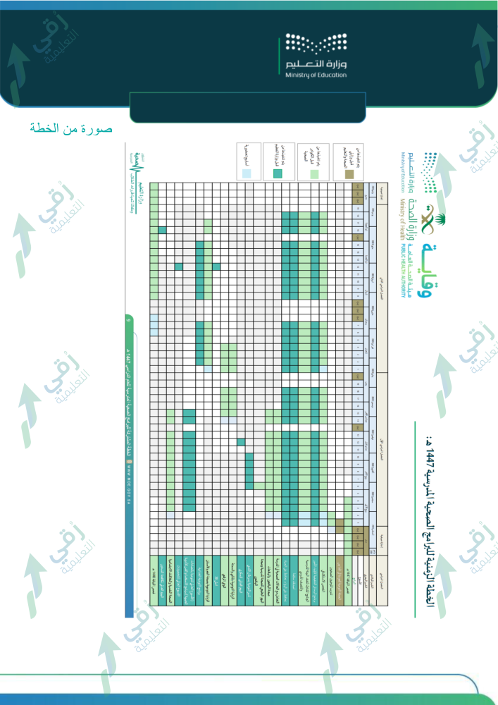 خطة الموجه الصحي