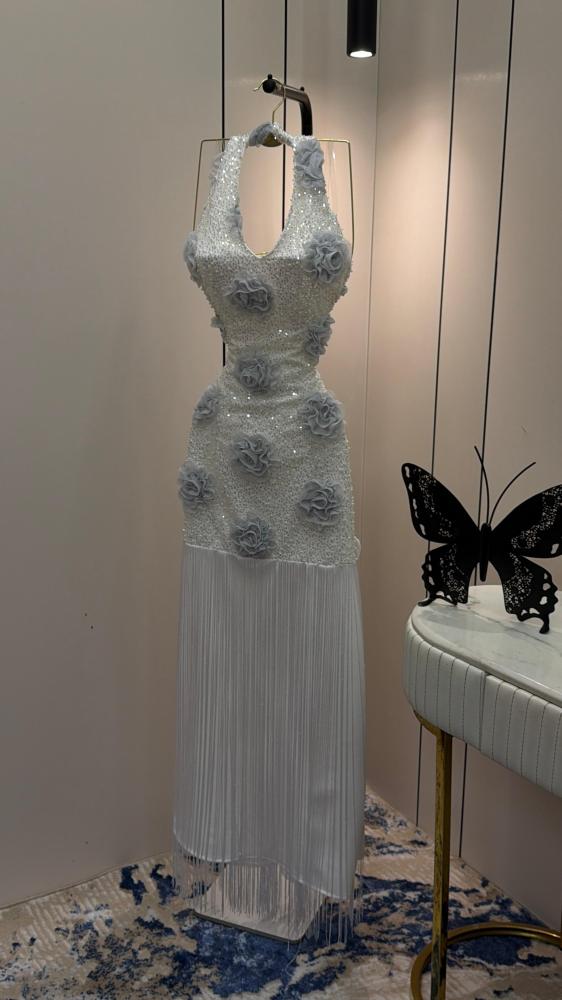 Evening dress, elegant, sequins, fabric, dress, sirat