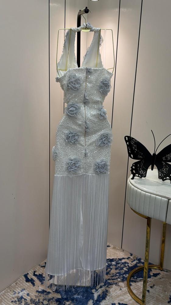 Evening dress, elegant, sequins, fabric, dress, sirat