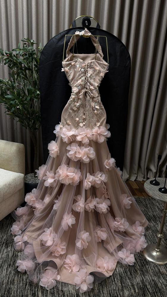 Cost of roses and padding Barbie and hill roses cut Lerzalon beige dress harness