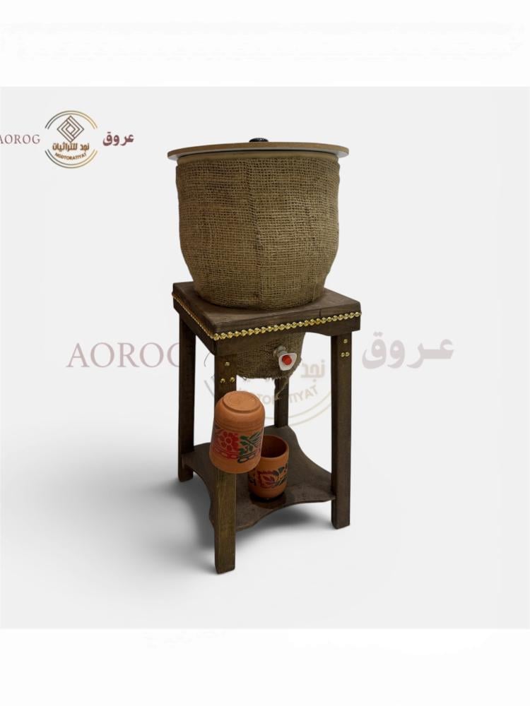 زير فخار مقاس 15 لتر تصنيه في مكه + الخيش + كاسه تركيه