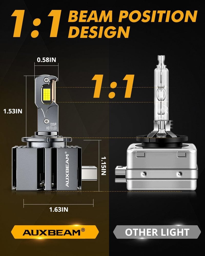 ليد مصابيح اماميه جودة عاليه  طرازات ( D3 D3S D3R )  بديل زينون الوكاله  HID (GMC / FORD / DODGE / CHEVY )