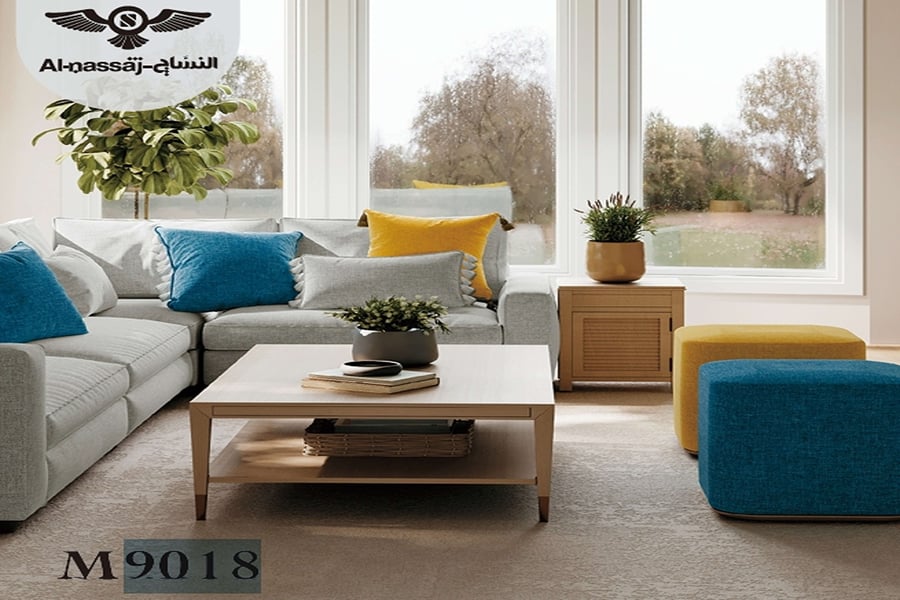 قماش تنجيد فاخر متعدد الألوان – ملمس ناعم وثبات ألوان عالي-N9018