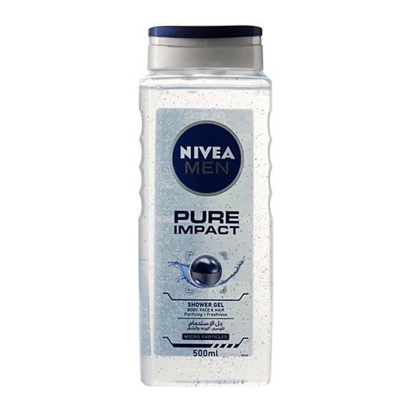 نيفيا NIVEA جل استحمام للرجال بيور إمباكت Pure Impact 3 في 1 – 500 مل
