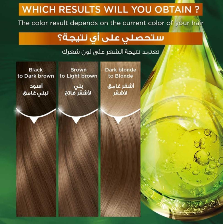 غارنييه Garnier صبغة شعر دائمة مغذية كولور ناتشرال – درجة 7.1 أشقر رمادي
