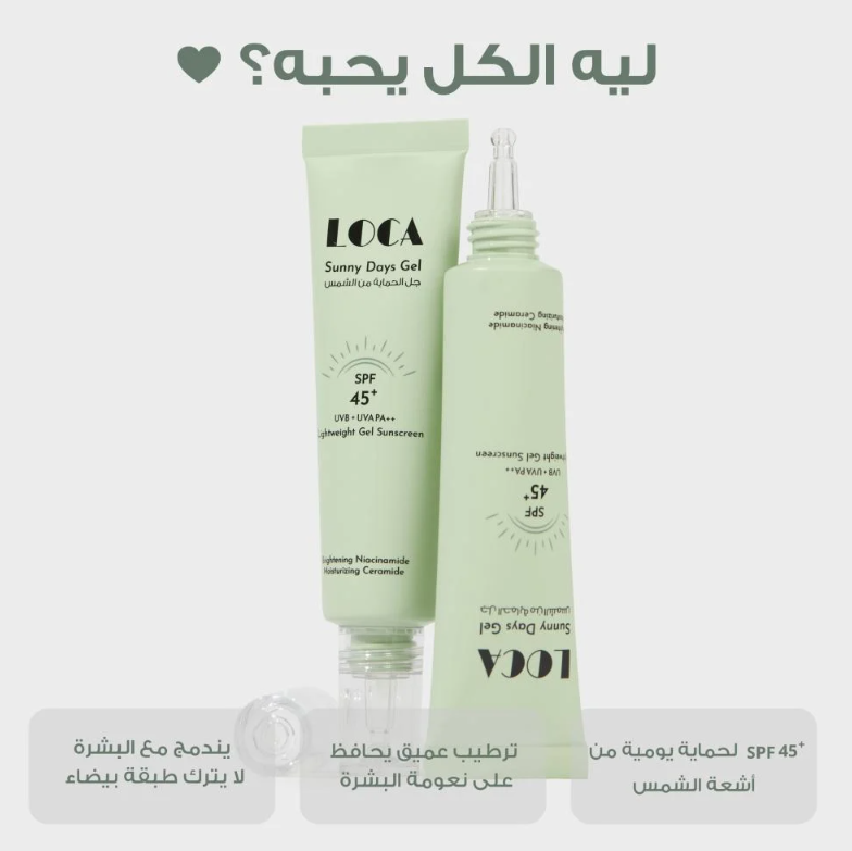 لوكا LOCAجل الحماية من الشمس ساني ديز Sunny Days SPF 45+ – 35 مل
