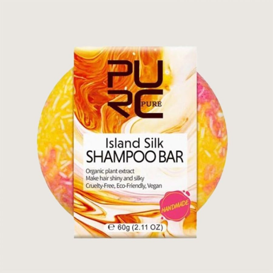 قالب شامبو ايلاند سيلك لنعومة حريرية من بيورك أورجانيكس - Purc Organic