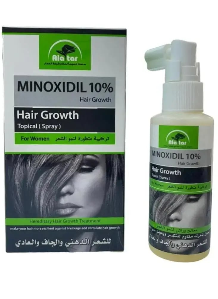 مينوكسيديل 10% بخاخ موضعي لنمو الشعر 65 مل