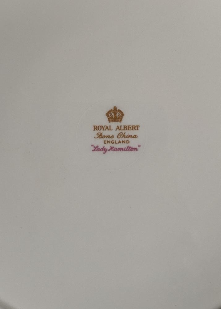 Lady Hamilton large plate from Royal Albert
