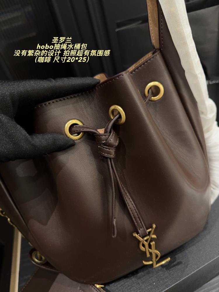 YSL Hobo Drawstring Bucket Bag