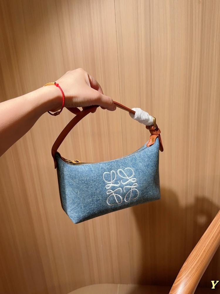 Loewe Denim Cubi Lunch Bag
