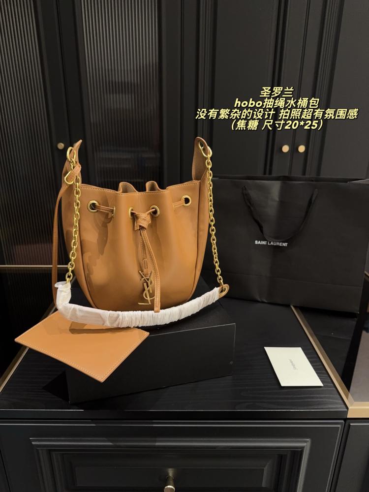 YSL Hobo Drawstring Bucket Bag