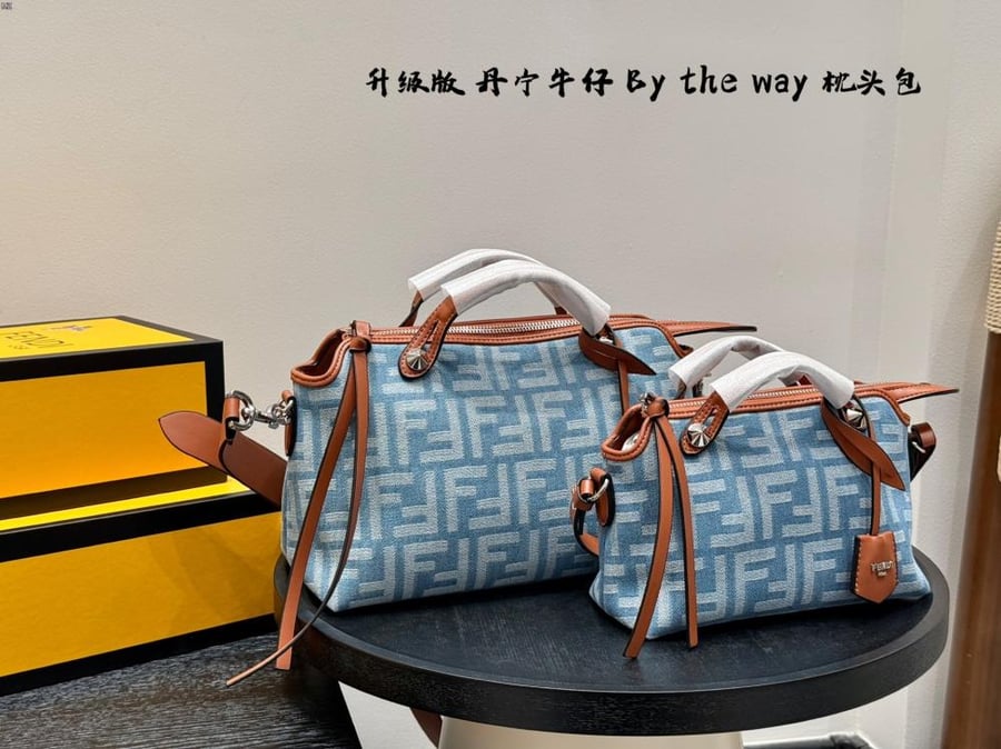Fendi Denim Soft Shoulder Bag