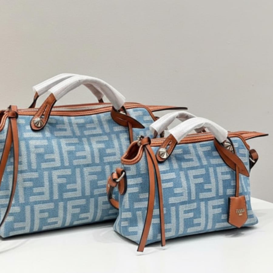 Fendi Denim Soft Shoulder Bag