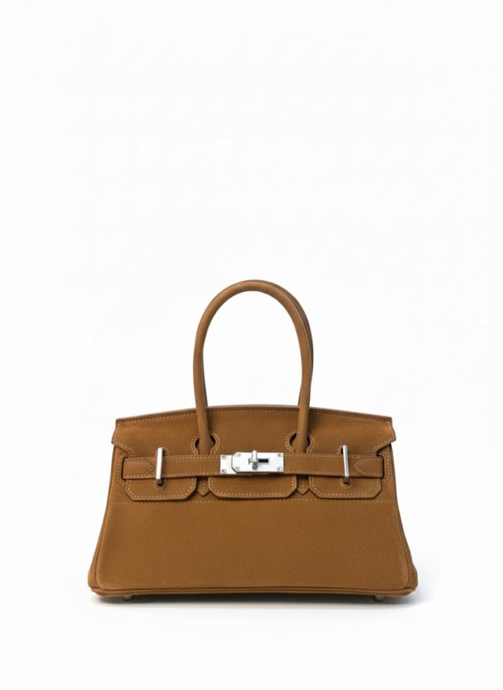 Hermès Suede Tote / Kelly Banana