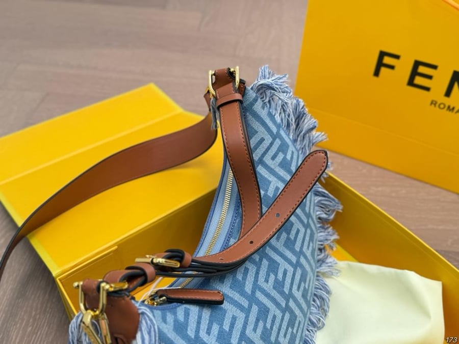 Fendi Graphy Crescent Bag