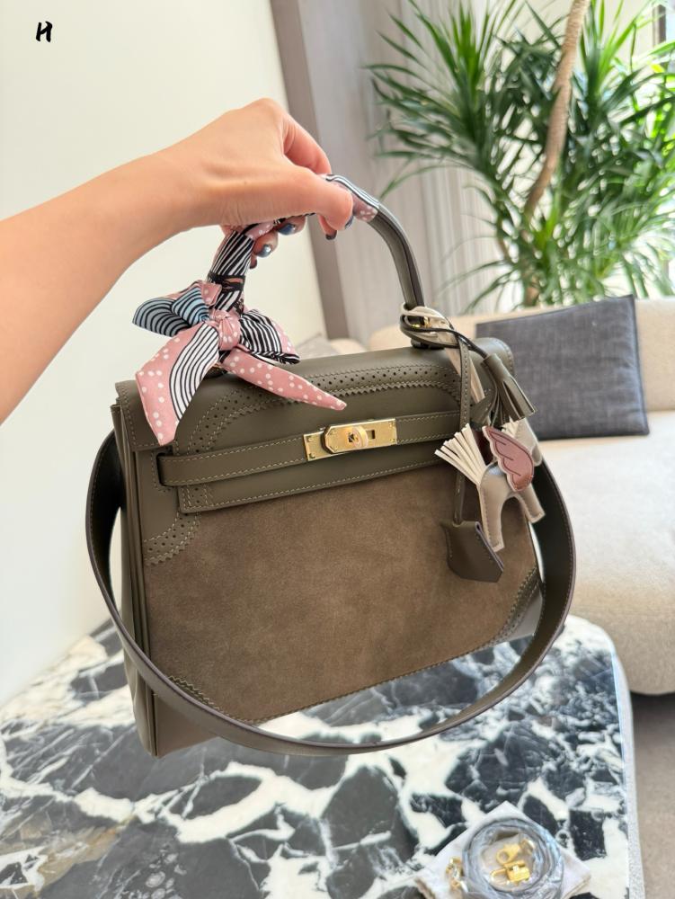 Hermès Kelly Lace Suede