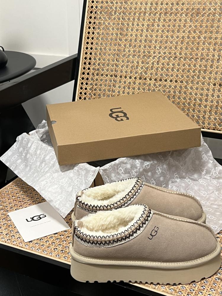 UGG 608ss Thick Bottom – لونين بيج وبني