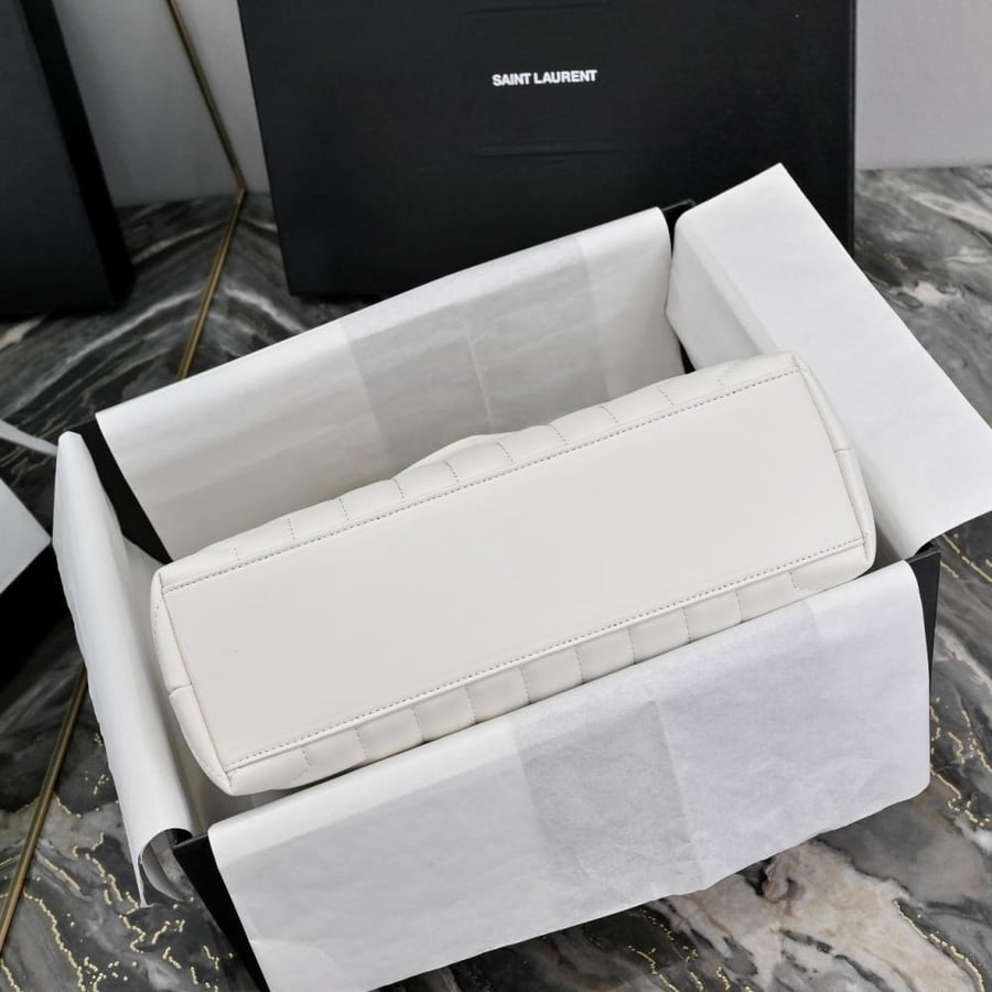 YSL LouLou Large White Gold