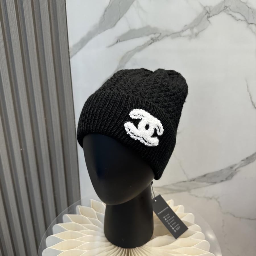 Chanel Winter Knit Red Beanie