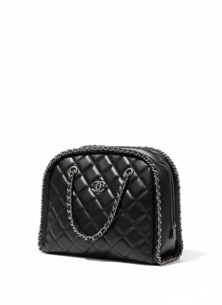 Chanel Large Quilted Chain Tote