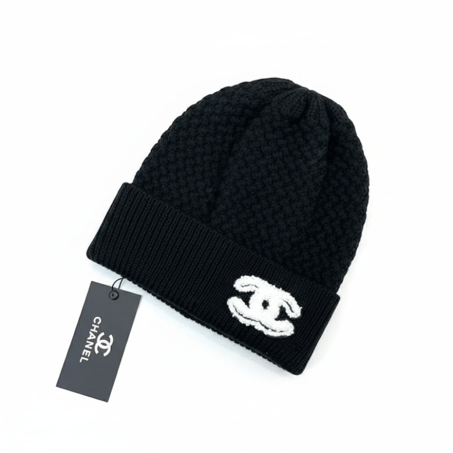 Chanel Winter Knit Red Beanie