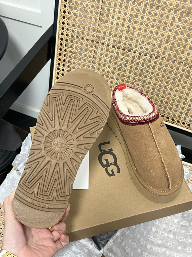 UGG 608ss Thick Bottom – لونين بيج وبني