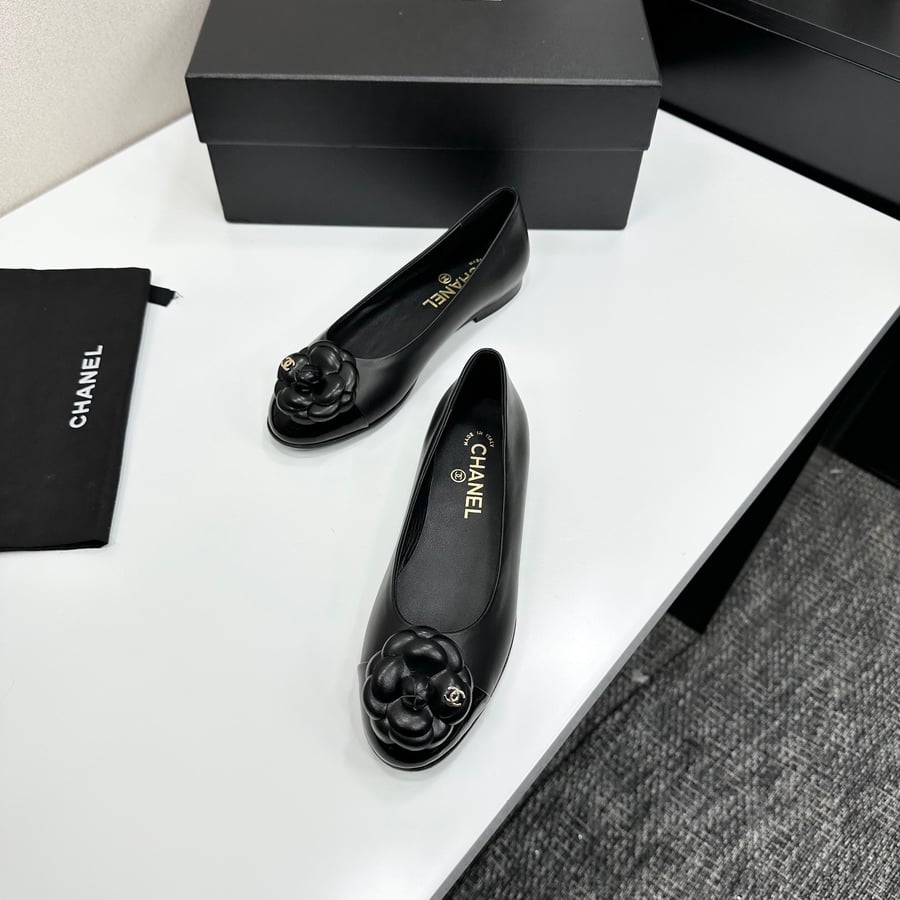 Chanel Camellia Ballet Flats