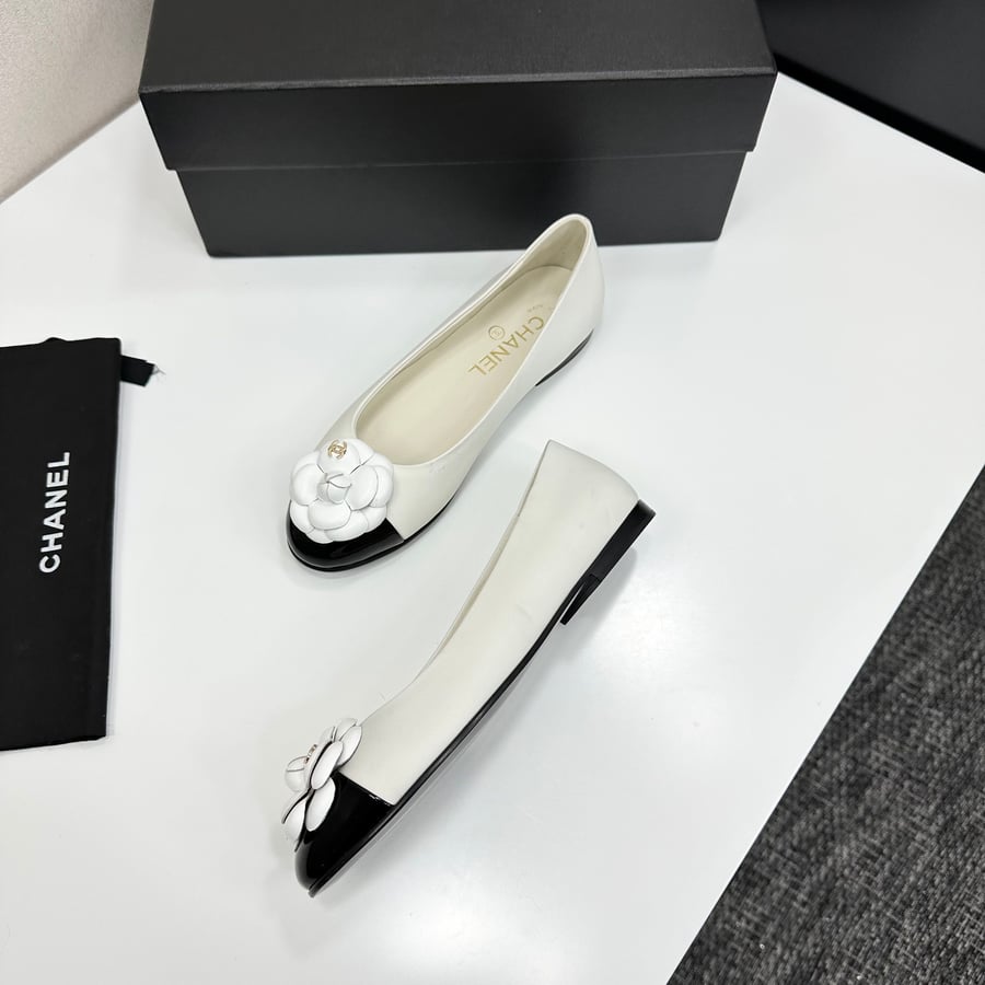 Chanel Camellia Ballet Flats